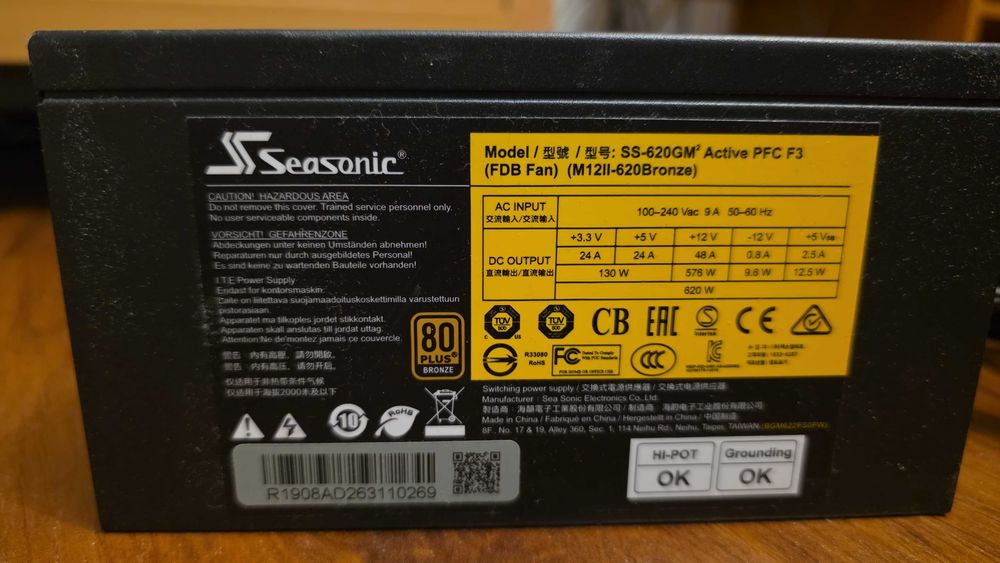 Sursa Seasonic M12II-620 EVO Edition Bronze 620W