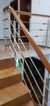 balustrade inox cu lemn
