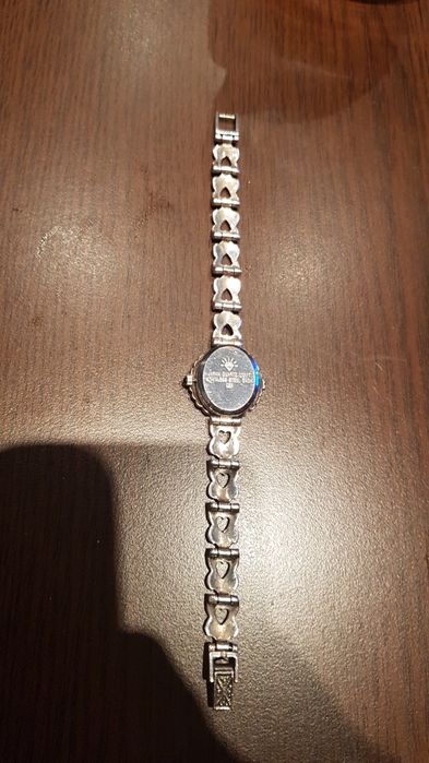 Ceas dama argint 925,mecanism myiota japonez,marcasite,stare perfecta