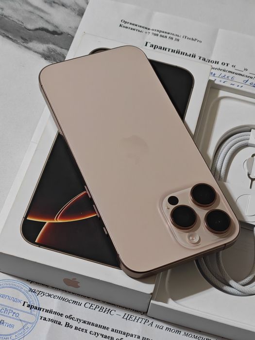 iPhone 16 Pro Max 256 gb akb 100 комплект польный