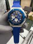 ceas barbat audemars piguet royal oak offshore blue