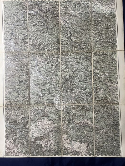 WWl-военна карта от Първата световна война - Сараево