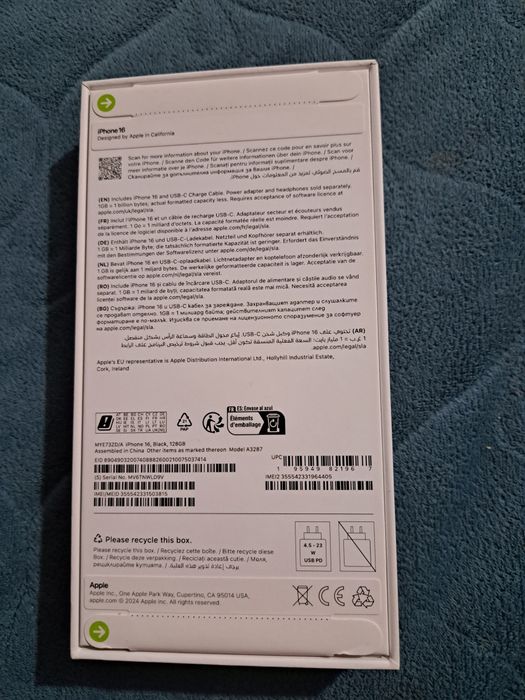 iPhone16 128 gb NOU SIGILAT