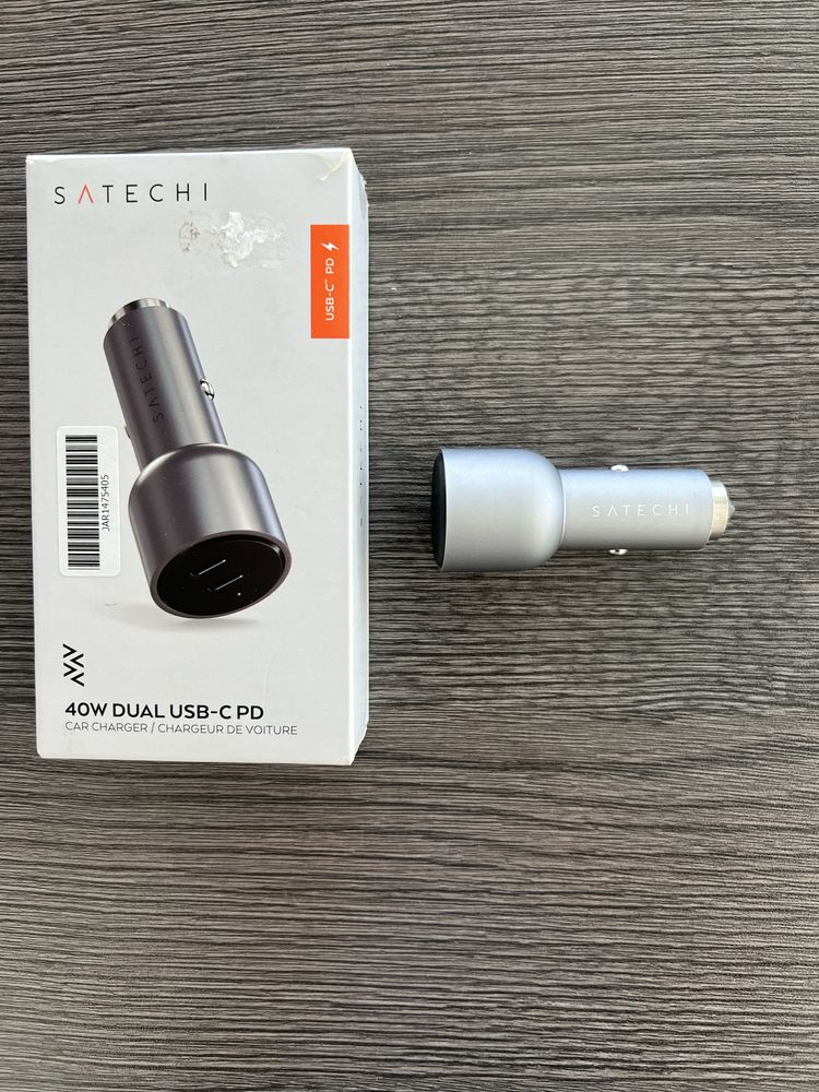 Satechi Dual USB-C car charger 40W автомобилно зарядно за запалка