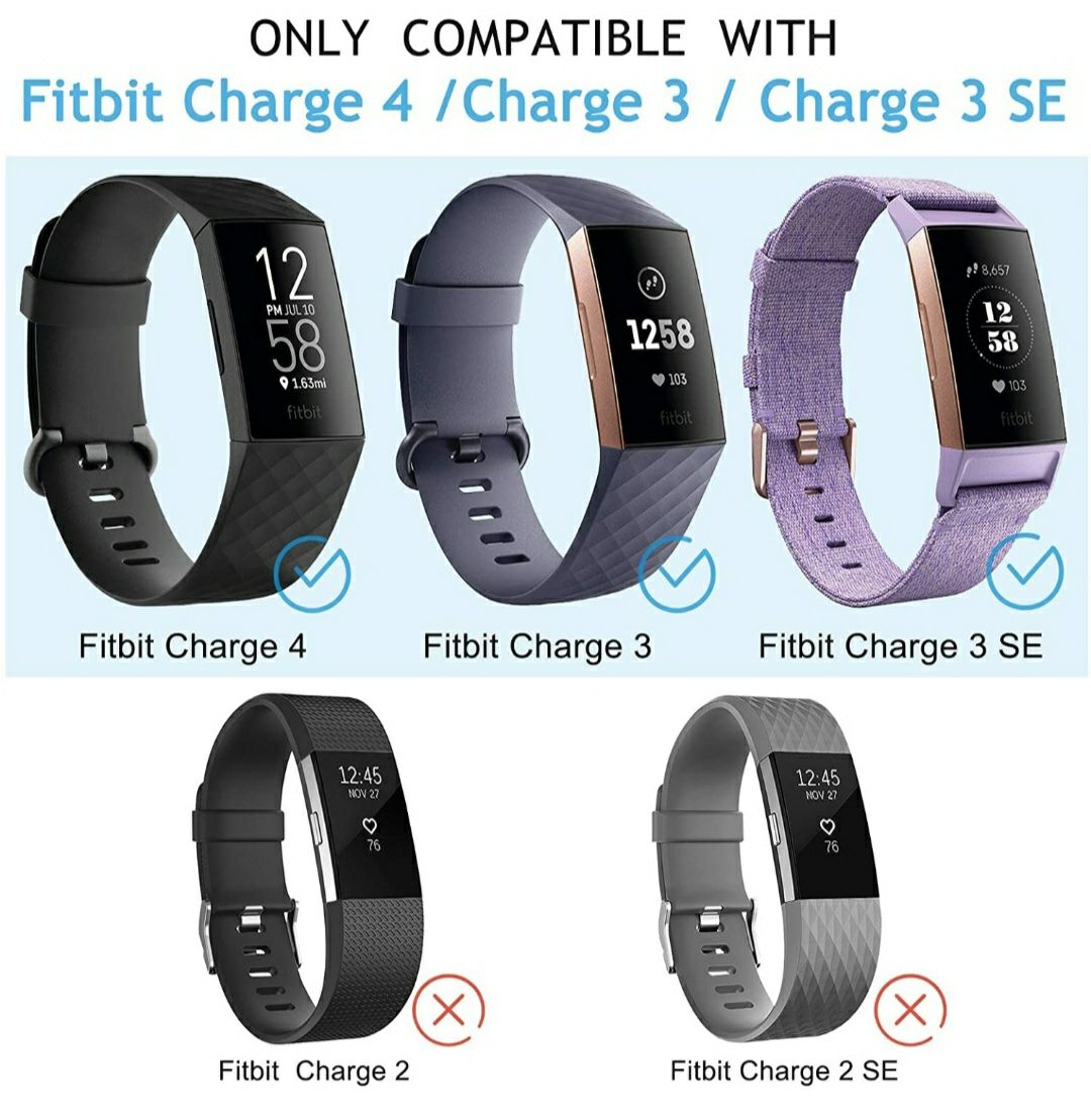 8 спортивных ремешков для часов Fitbit Charge3/4/3SE