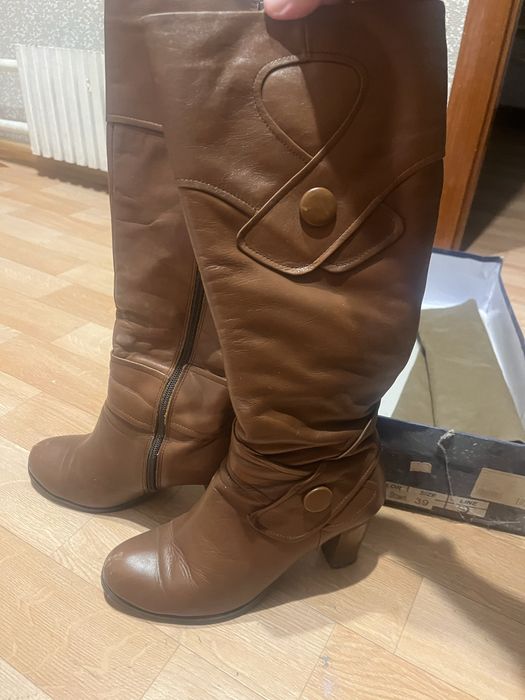 Продам зимние сапоги натуральная кожа