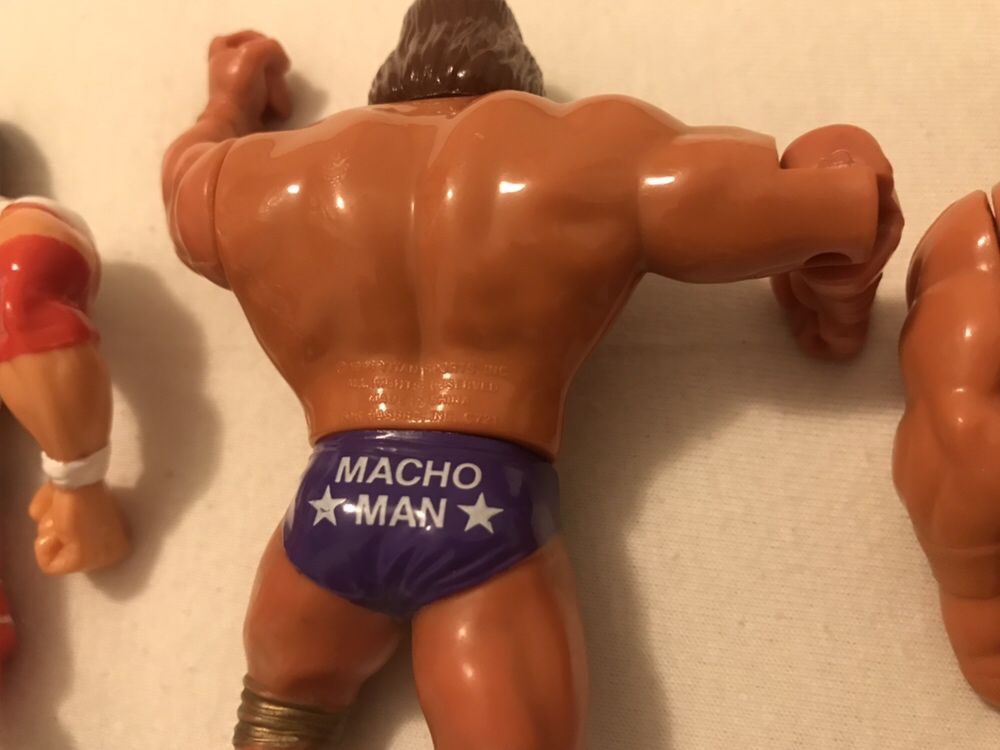 Figurine rare WWE Titans Sports Macho man 1990