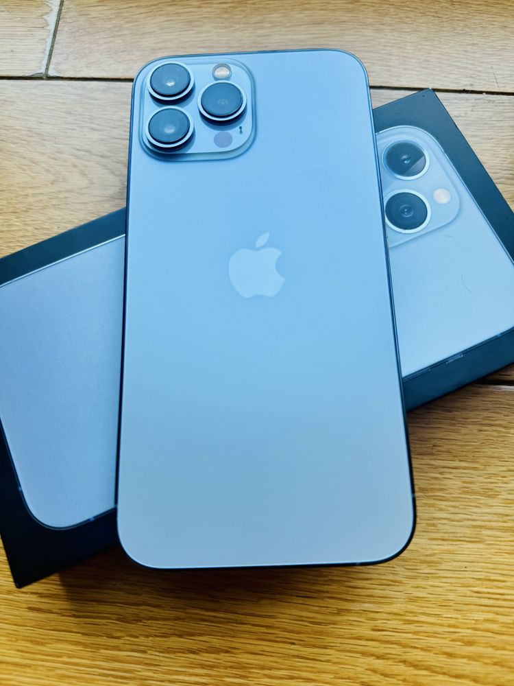 IPhone 13 Pro Max Sierra Blue 256GB Перфектен + Подарък