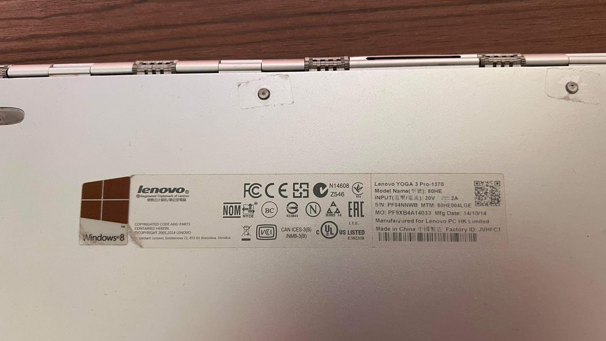 Lenovo Yoga 3 Pro touchscreen 8GB RAM