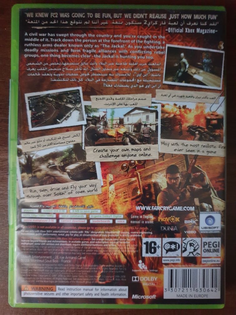 Far Cry 2 Xbox 360 complet cu hartă