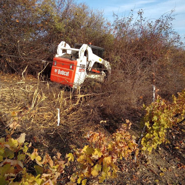 Bobcat senilat cu tocator vegetal - forestier
