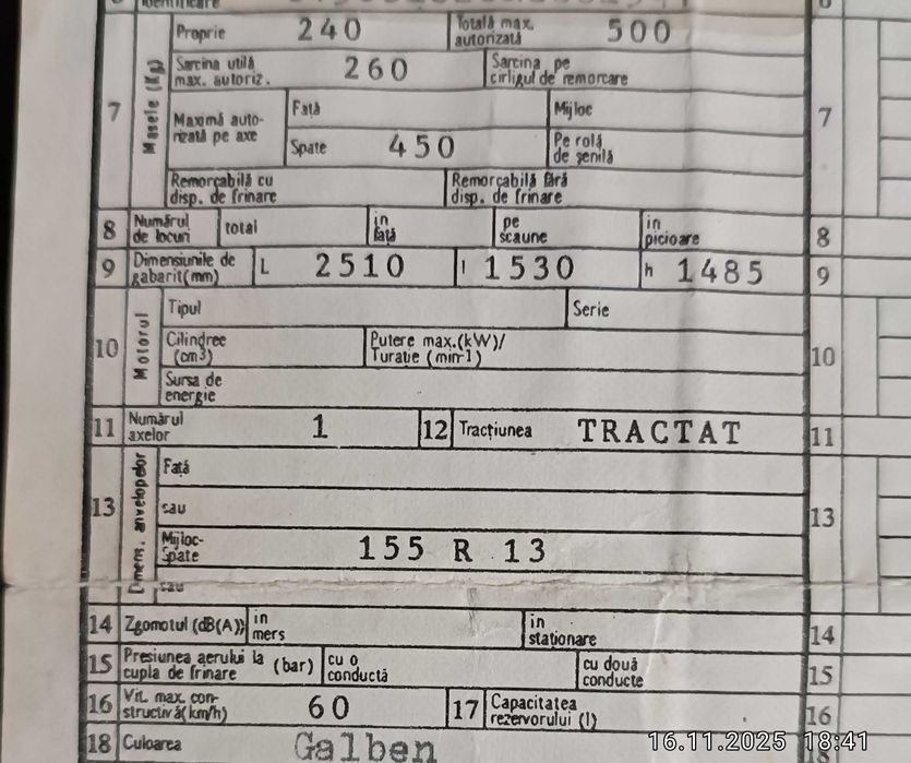 Vand  remorcă pentru autoturism