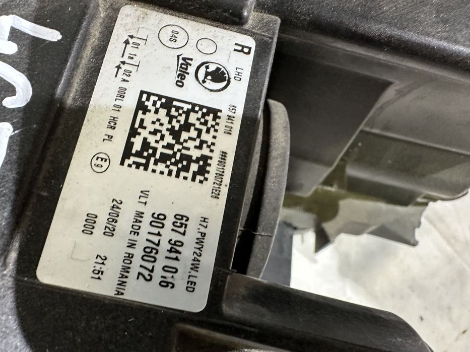 Far dreapta led, Skoda Scala, 2019, 2020, 2021, 2022, 2023, cod origine OE 657941016.