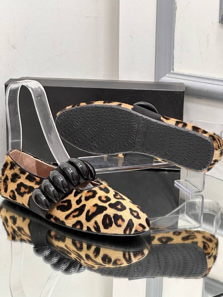 Pantofi-sandale-Balerini Alaia colecția noua Piele naturală 100%