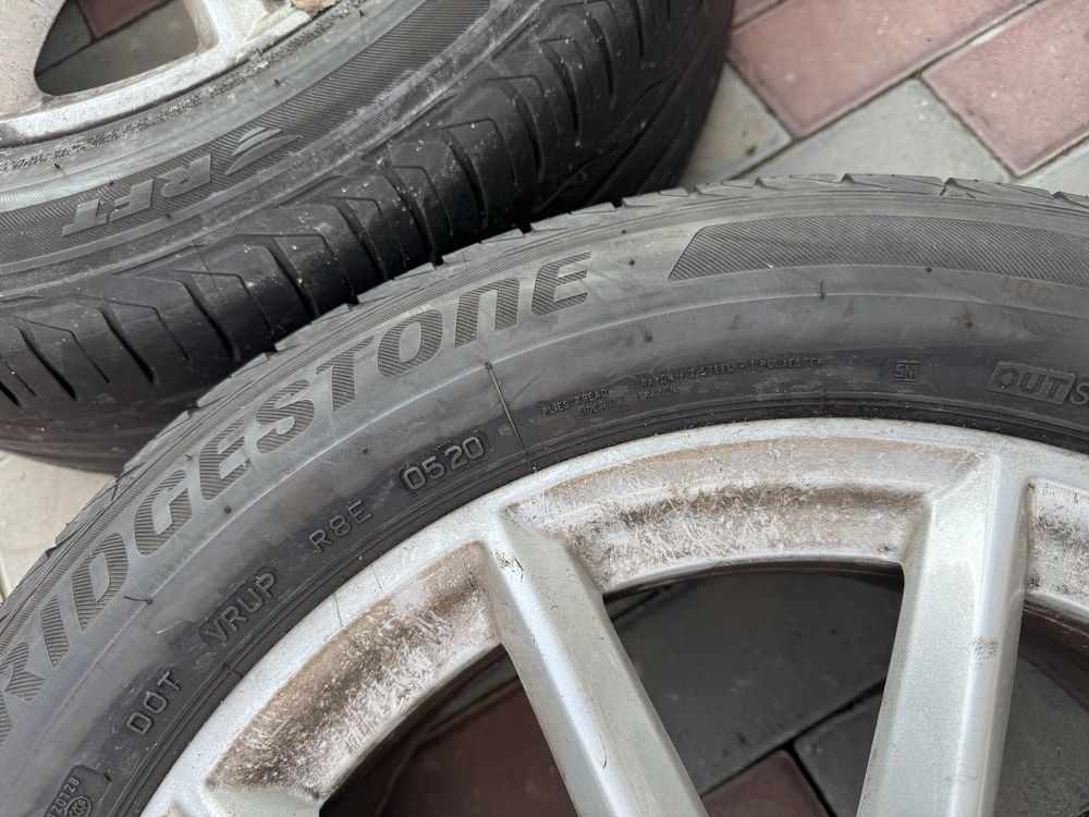 Jante BMW 5x120 , anvelope 225 55 17 , Brigistone