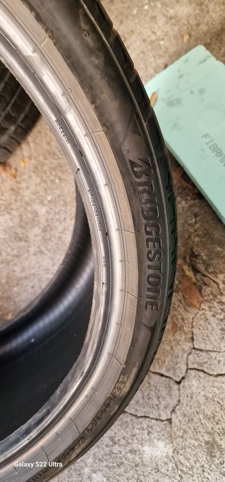 285/30/21 Bridgestone Potenza Sport