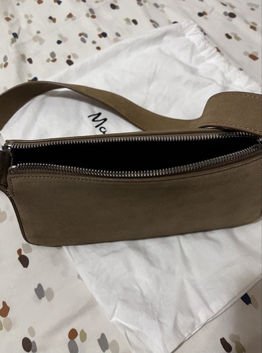 Велурена чанта Massimo Dutti