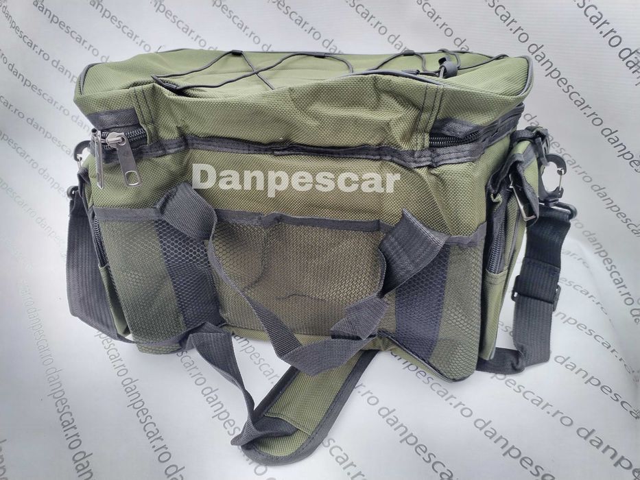Geanta ROBINHAN pentru accesorii pescuit la crap spinning cu separeuri