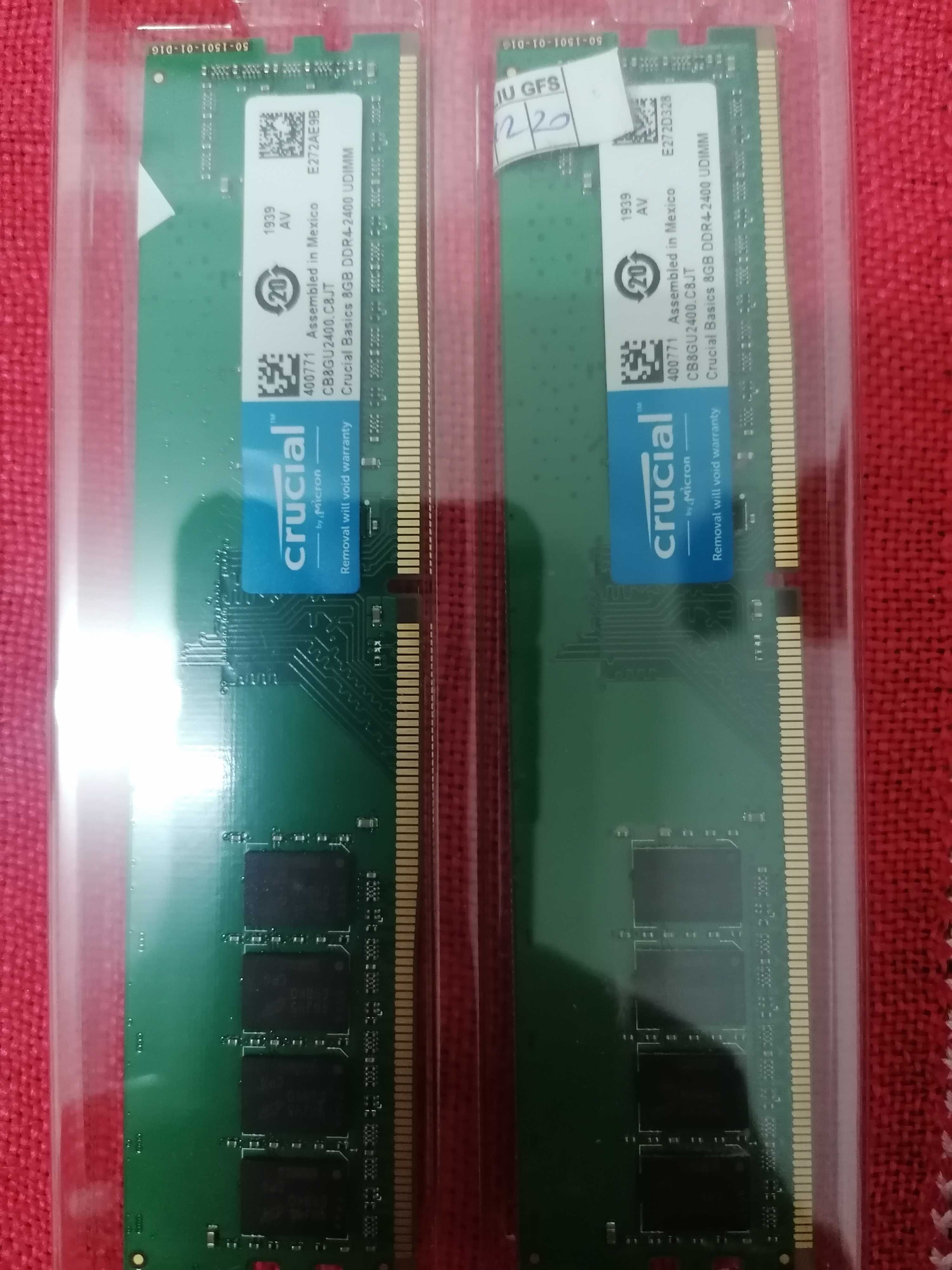 Vând memorie RAM Crucial 2x8GB, DDR4, 2400