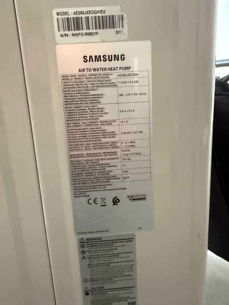 Термопомпа SAMSUNG