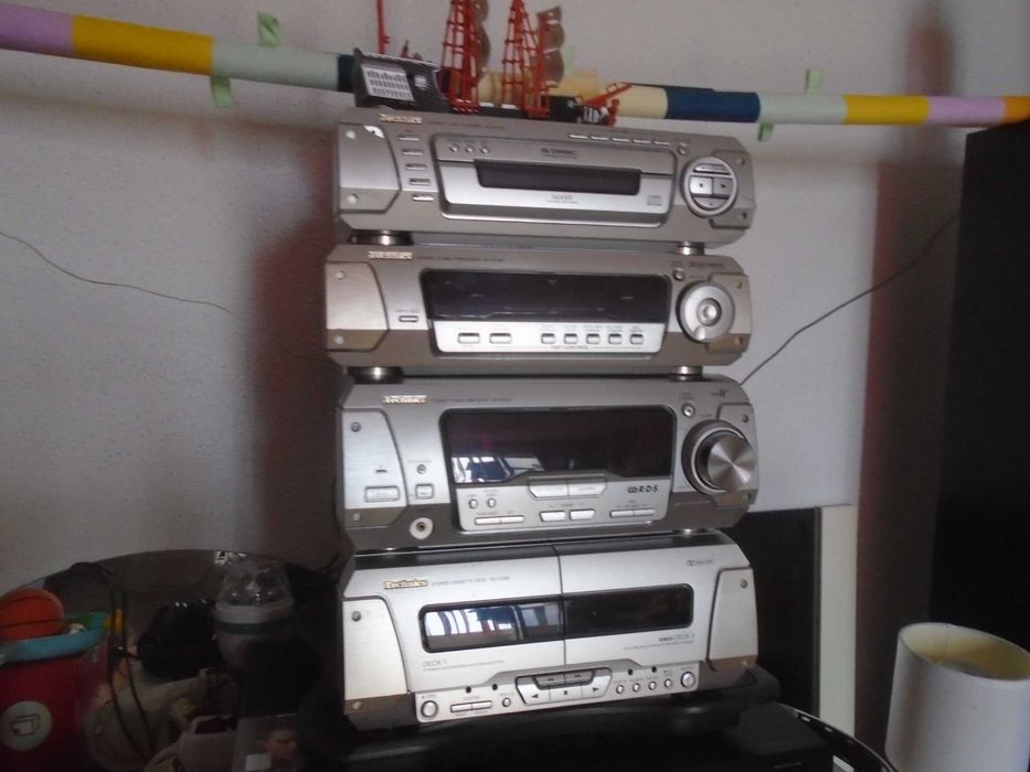 Combina Technics DV-280/290 si SONY MCD-RG30 ,Tuner,Casete,Aux+telecom