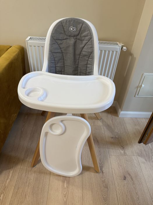 Scaun de masa 2 in 1 Kinderkraft Gri/Alb