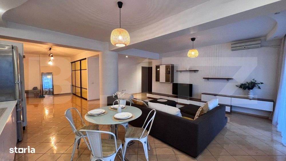 Apartament 3 camere, 110mp, mobilat si utilat, zona Ciuperca