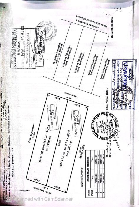 Vand teren intravilan Com. Chiscani