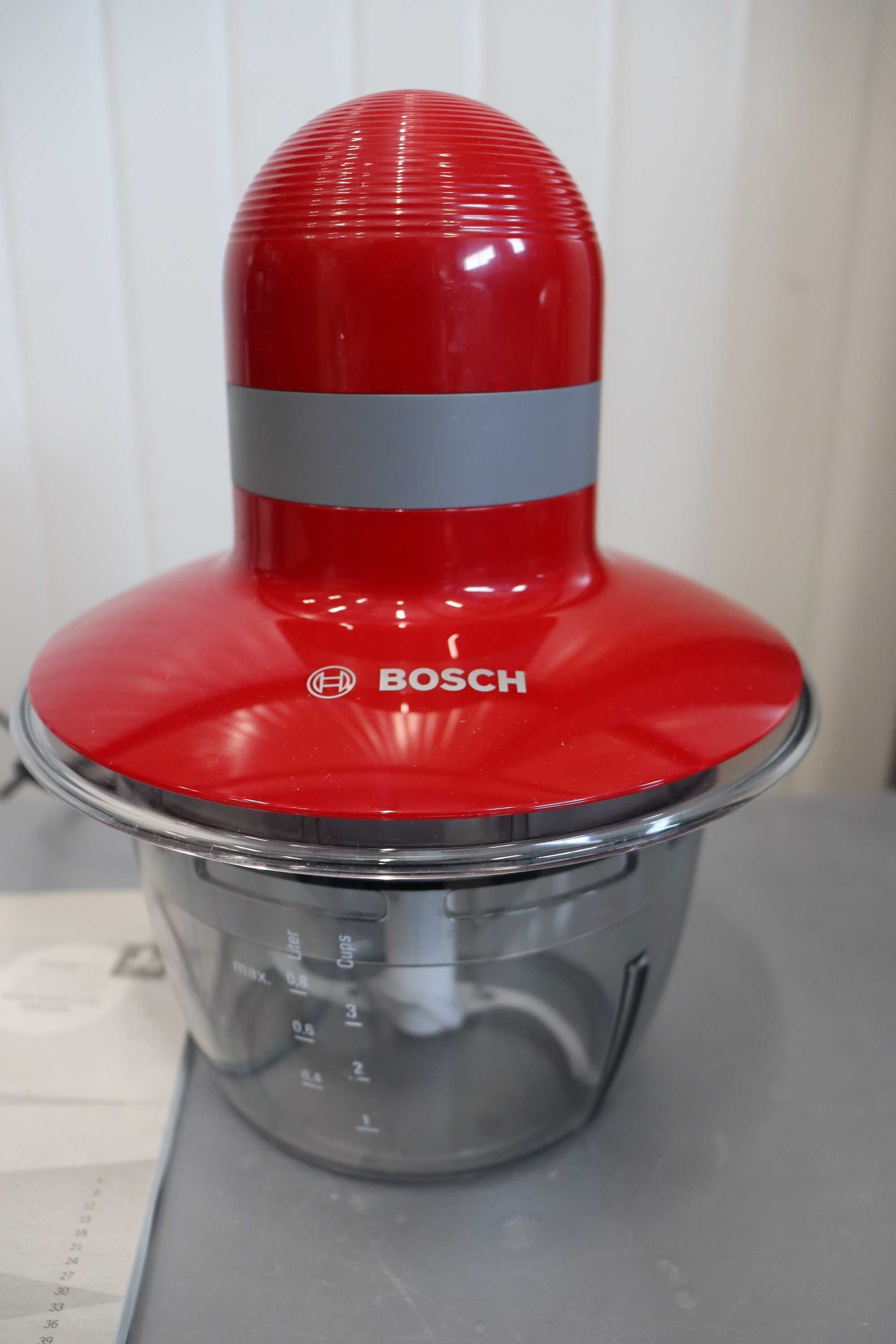 Блендер, чопър Bosch MMR08R2, червен, 400 W