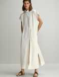 Rochie Massimo Dutti,noua,alb ivoire,model superb M