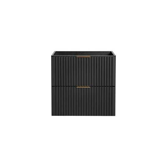 Dulap 60x46x57 cm sub chiuveta pe perete negru ADEL BLACK 82-60-B-2S