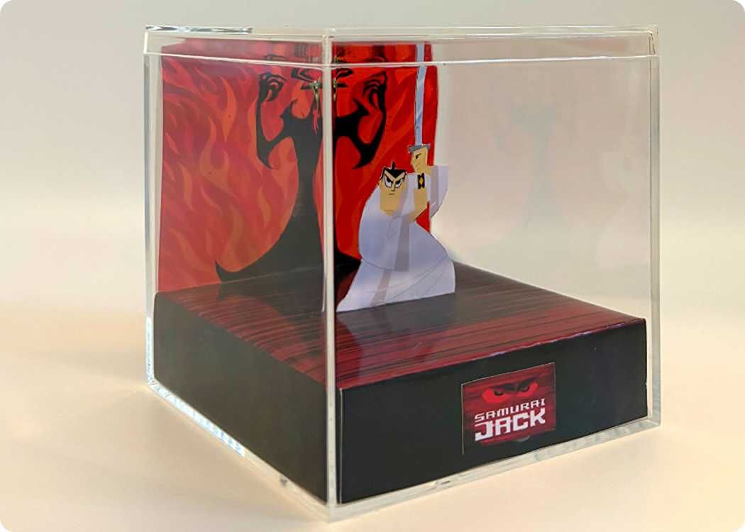 Samurai Jack and Aku - Диорама