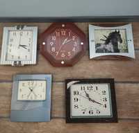 Стенни пластмасови часовници, различни видове и размери