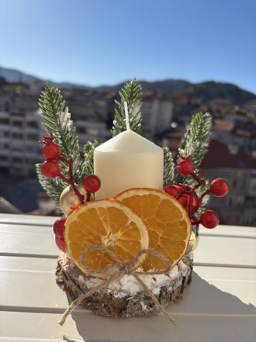 Коледен свещник.