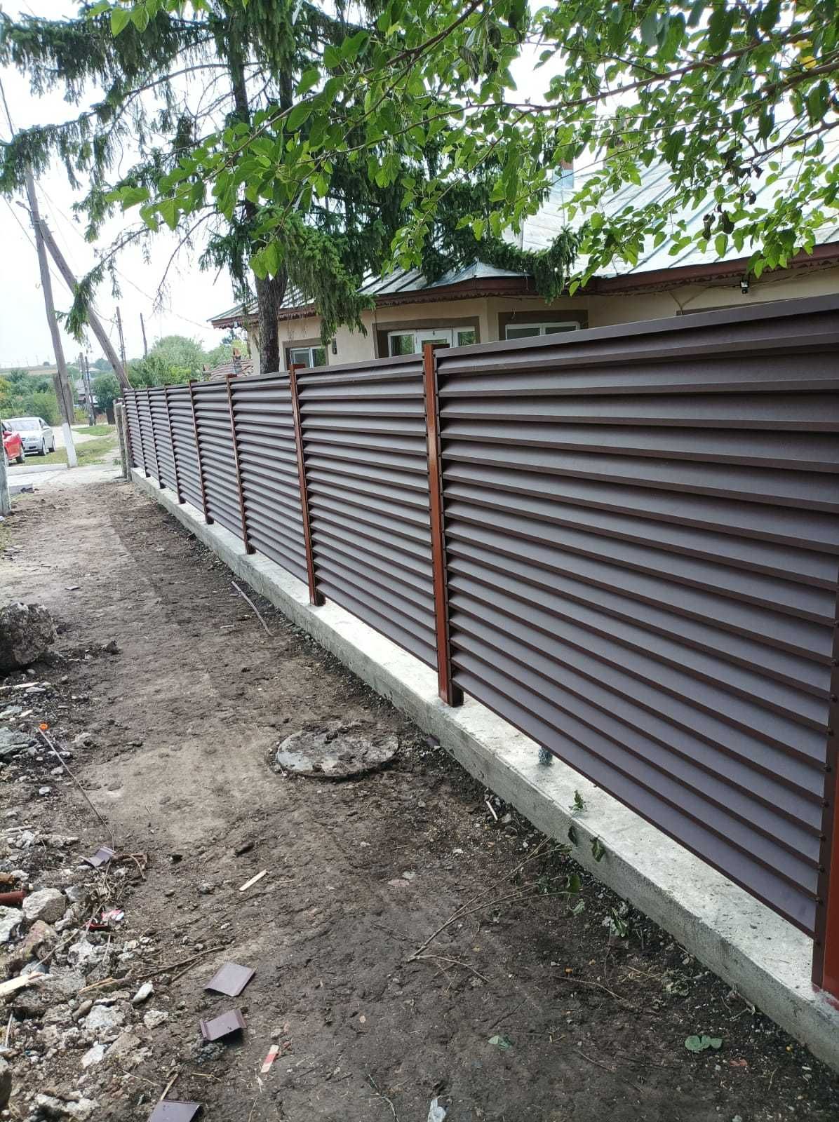 Construim garduri din panou jaluzele, sipca metalica, BCA tabla plasa