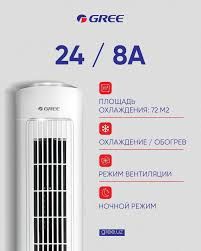 Кондиционер Колонник GREE I-SHINE Inverter 24 8A Гарантия Доставка