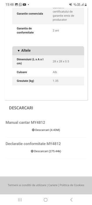 Cântar bebeluși cu muzica și centimetru