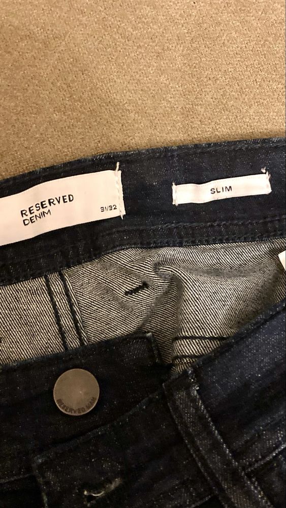 Неносени / нови мъжки slim дънки от Reserved - 31/32