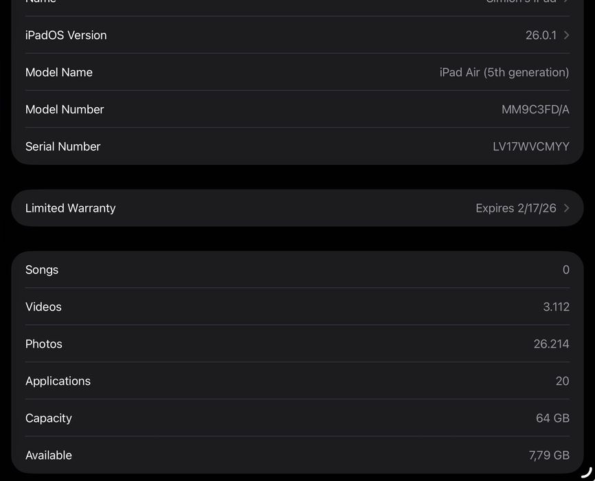 iPad Air (Generația 5) M1 - 64GB Wi-Fi - Garanție până în 2026