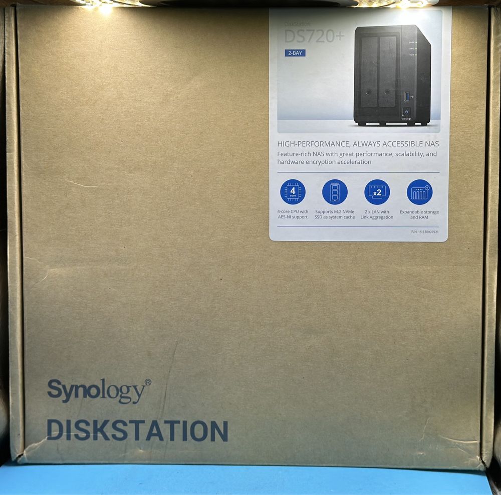 НОВ!!! Сървър за съхранение на данни NAS Synology DiskStation DS720+