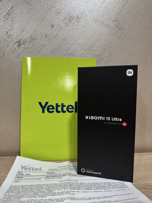 Xiaomi 15 Ultra | 512GB | Нов | 36 м. гаранция Yettel | Черен |
