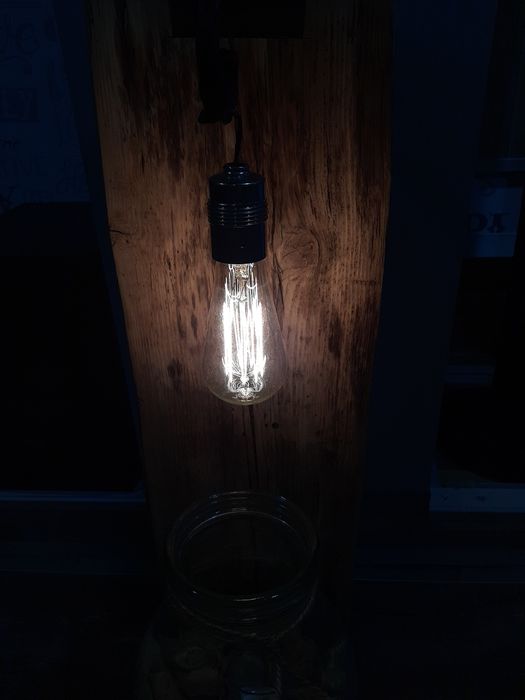 Vand lampa decorativa unicat hand made, veioza, lampadar