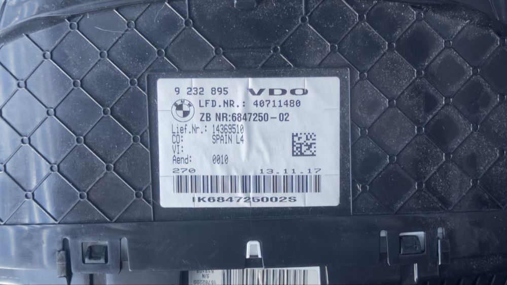 Километраж за BMW F30 F31 F32 F34 6wa