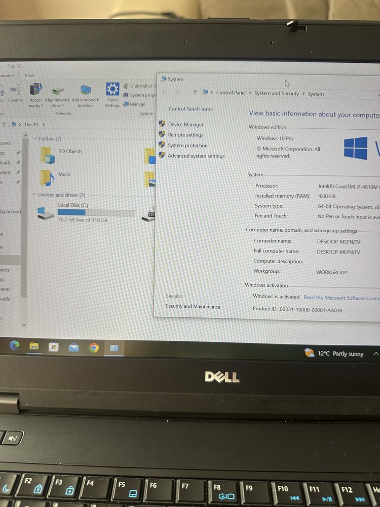 Dell E6440 i7 4610m с нова батерия Промо