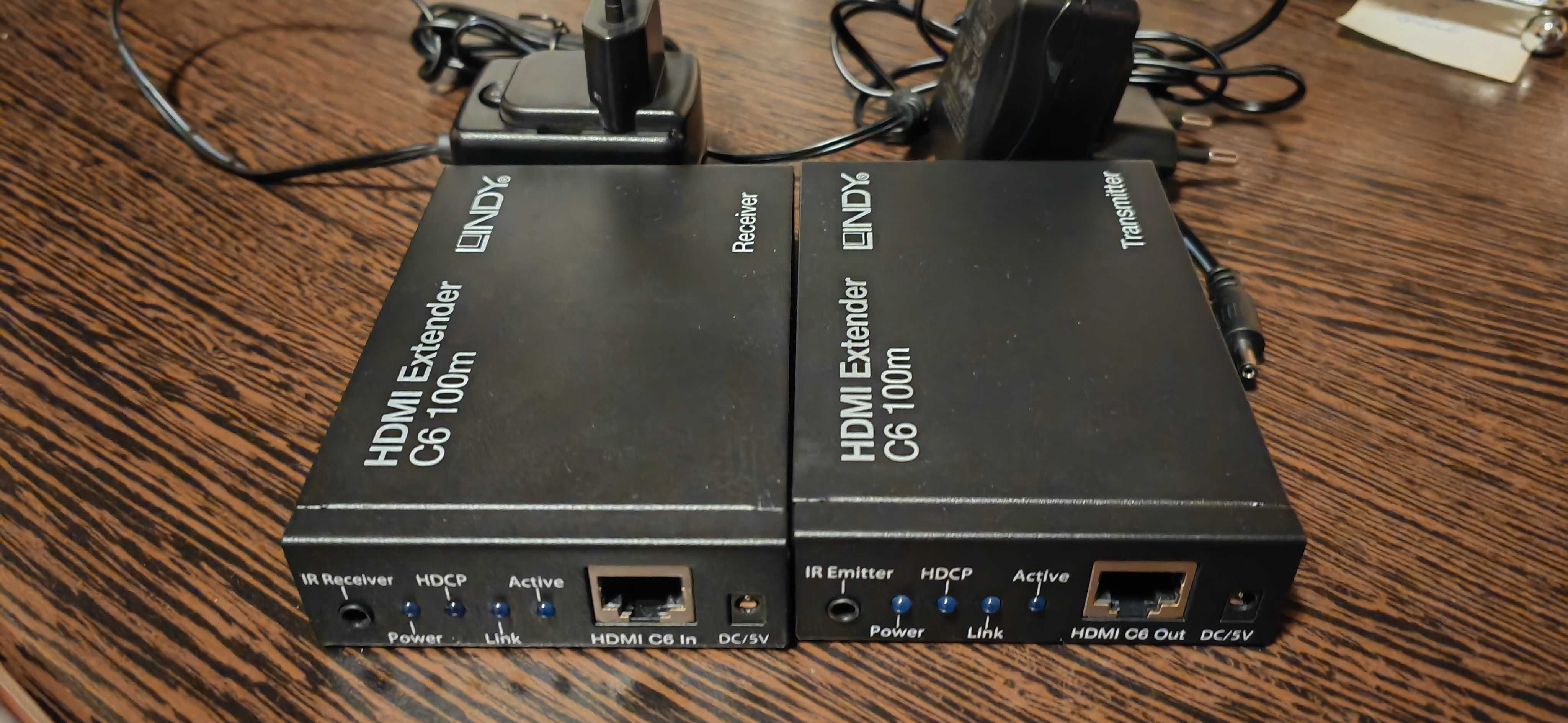 Lindy 38119: C6 HDBASET HDMI & IR 100M extender kit