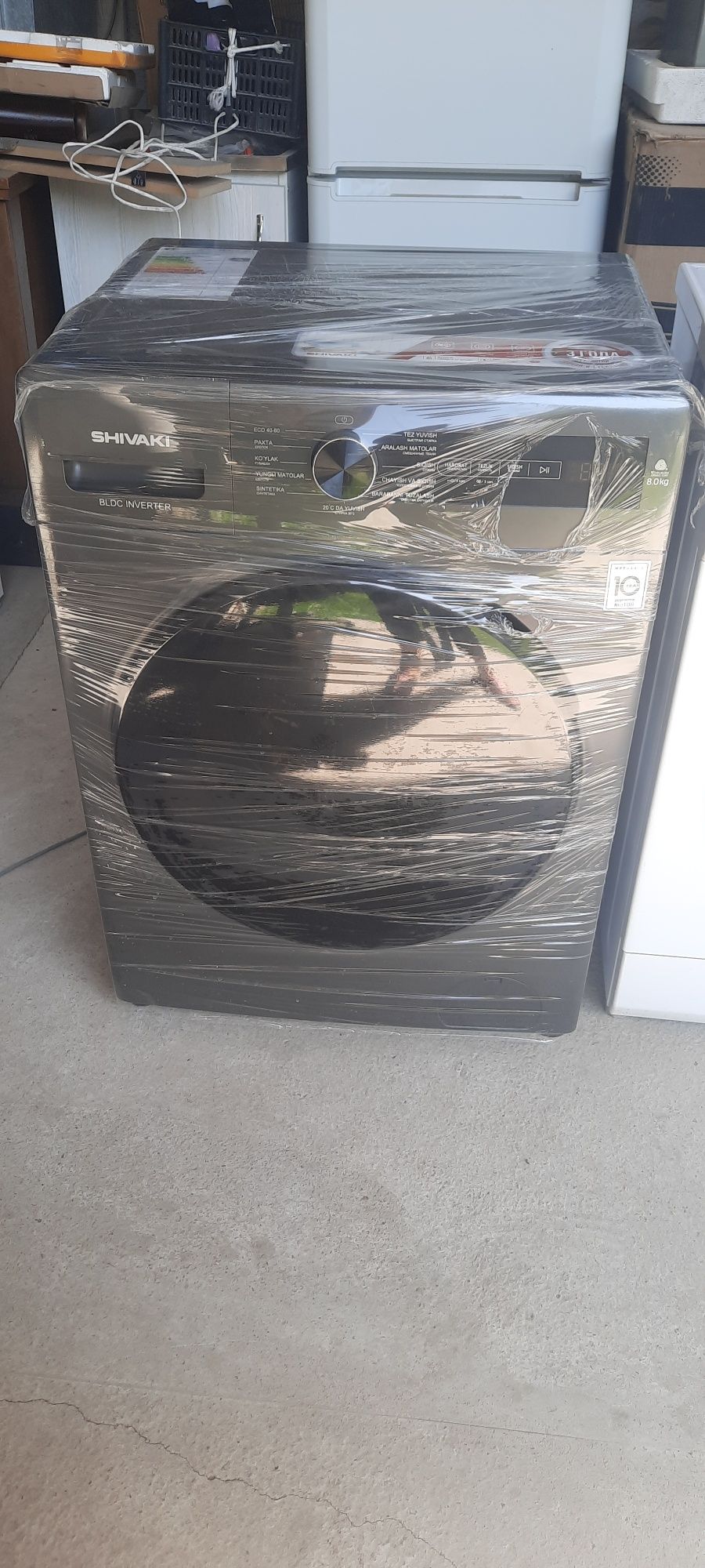 Shivaki 8kg invertor sensor tablolik 3 yil servis 10 yil garantiya