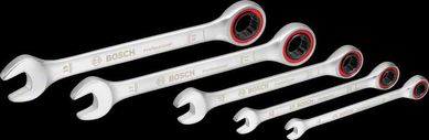 Комплект звездогаечни ключове с тресчотка 5 части Pro Bosch