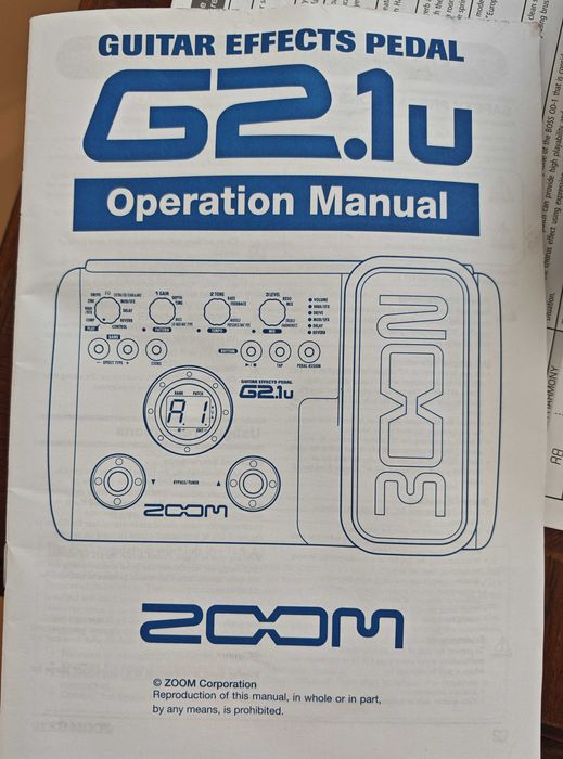 Efect pedala chitara Zoom G2.1 U