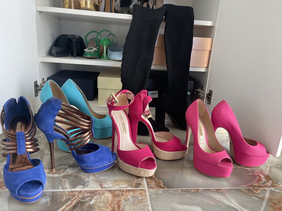 Обувки Buffalo на висок ток и платформа