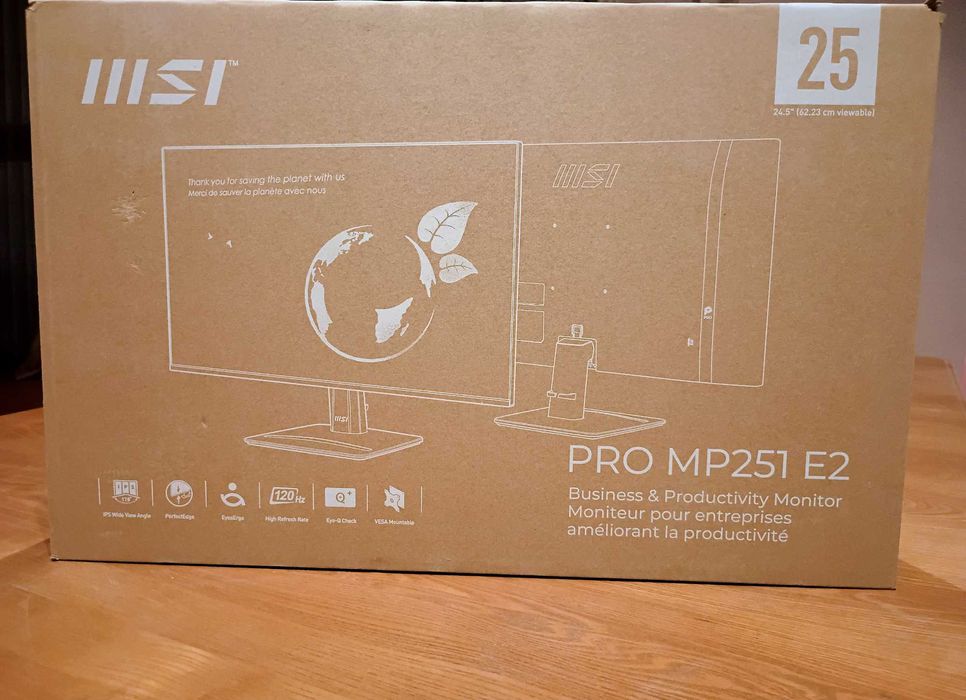 Монитор MSI PRO MP251 E2 (FHD, IPS, 120hz, FLAT)